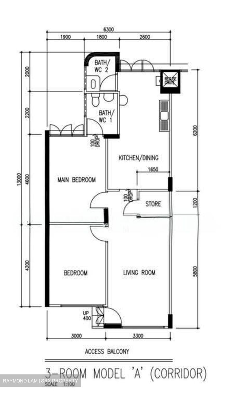 Blk 301 Hougang Avenue 5 (Hougang), HDB 3 Rooms #627383501